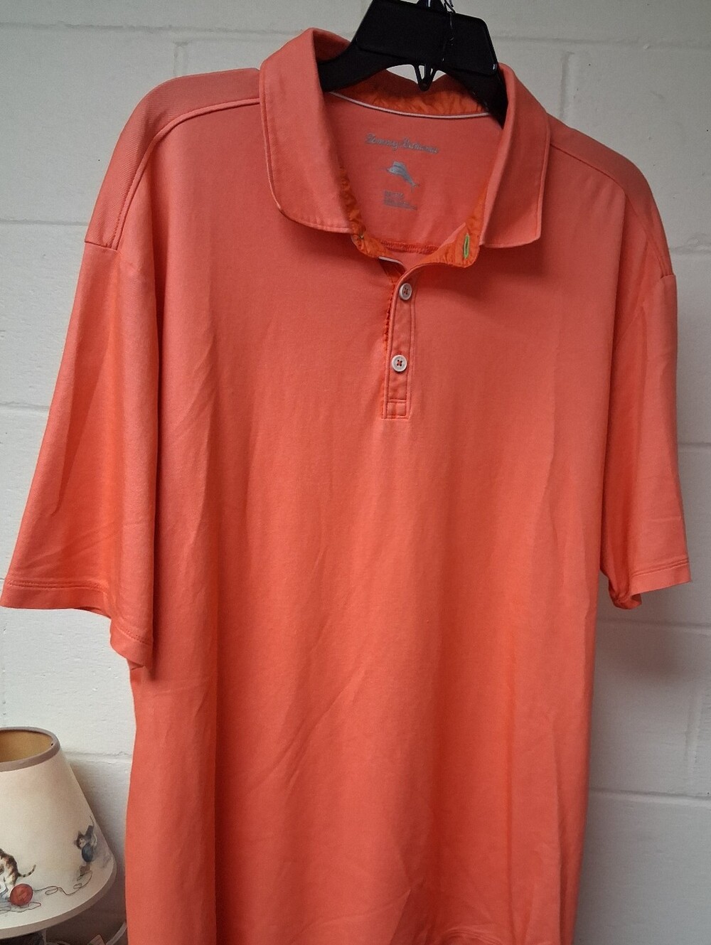 Tommy Bahama XXL Coral Color Short Sleeve Polo Shirt